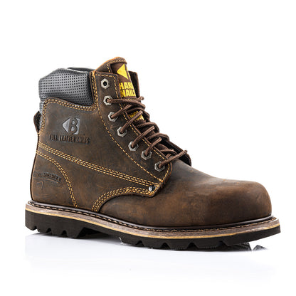 B425SM Hard as Nails Lace Boot - Dark Brown Crazy Horse