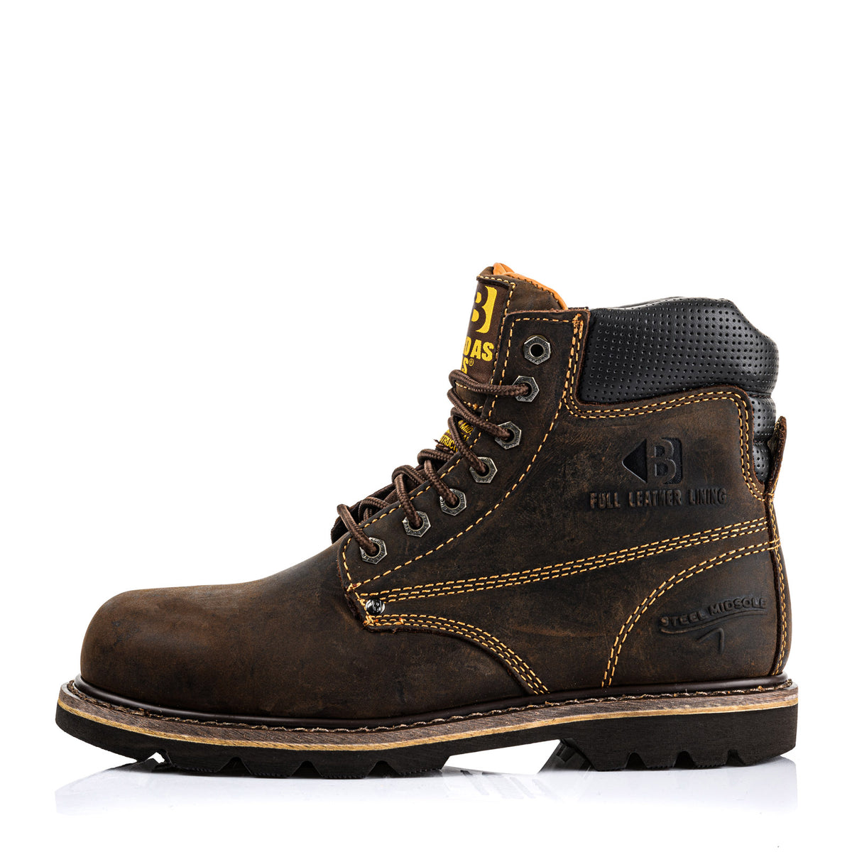 B425SM Hard as Nails Lace Boot - Dark Brown Crazy Horse