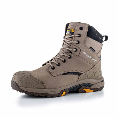 BLASTZ STN Tradez Hoge veterschoen met rits - Stone