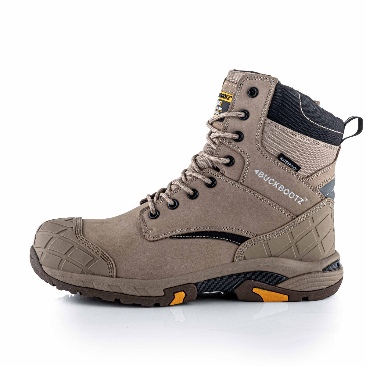 BLASTZ STN Tradez Hoge veterschoen met rits - Stone