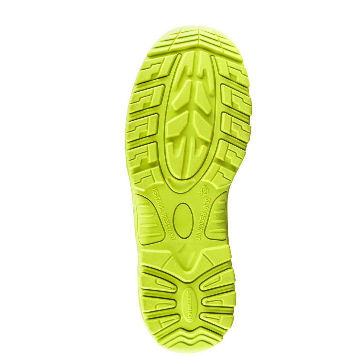 BVIZ1 YL BK Buckzviz High Leg Lace/Zip Boot - Black HI Vis Yellow
