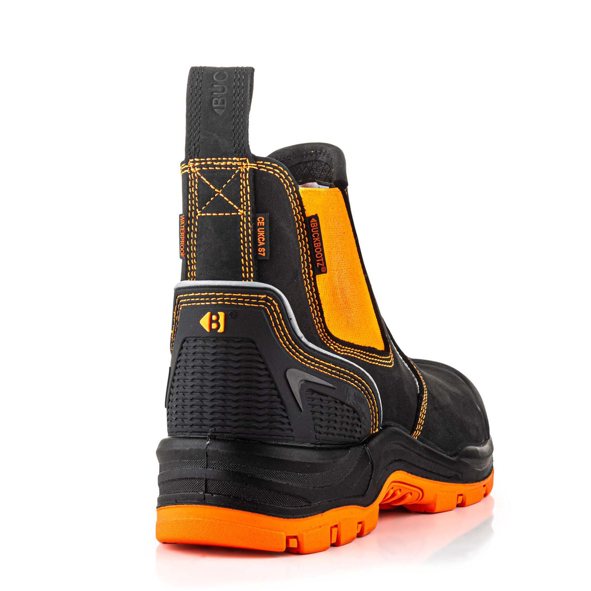 BVIZ3 BK OR Buckzviz Dealer Boot - Black HI Vis Orange