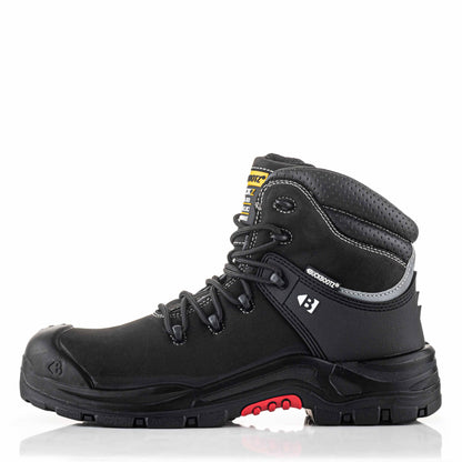 NKZ102 BLK Nubuckz veiligheidsveterschoen - zwart – linkerzijaanzicht 3