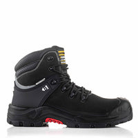 NKZ102 BLK Nubuckz Sicherheits-Schnürstiefel - Schwarz – Ansicht von rechts 1